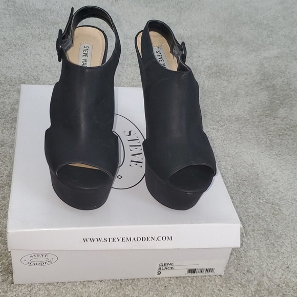 Steve Madden Shoes - Steve Madden Chunky High Heel Open Toe Sandals